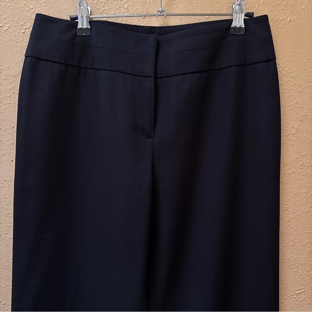 Anne Klein Black Wide Leg Dress Pants Size 4 Professional Trousers RN 50610 - Picture 3 of 8